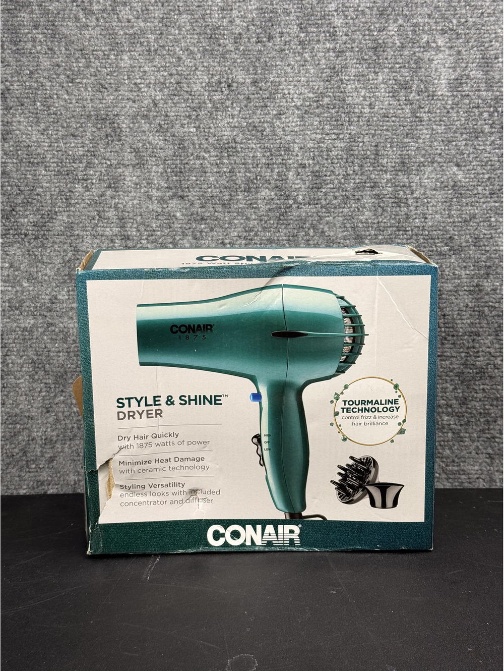Conair Style & Shine Hair Dryer with Tourmaline Technology